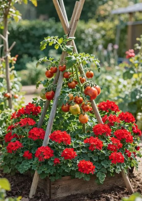 Tomaten und Geranien gemeinsam pflanzen: Perfekt für Garten und Balkon